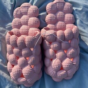 Baby pink bubble slides